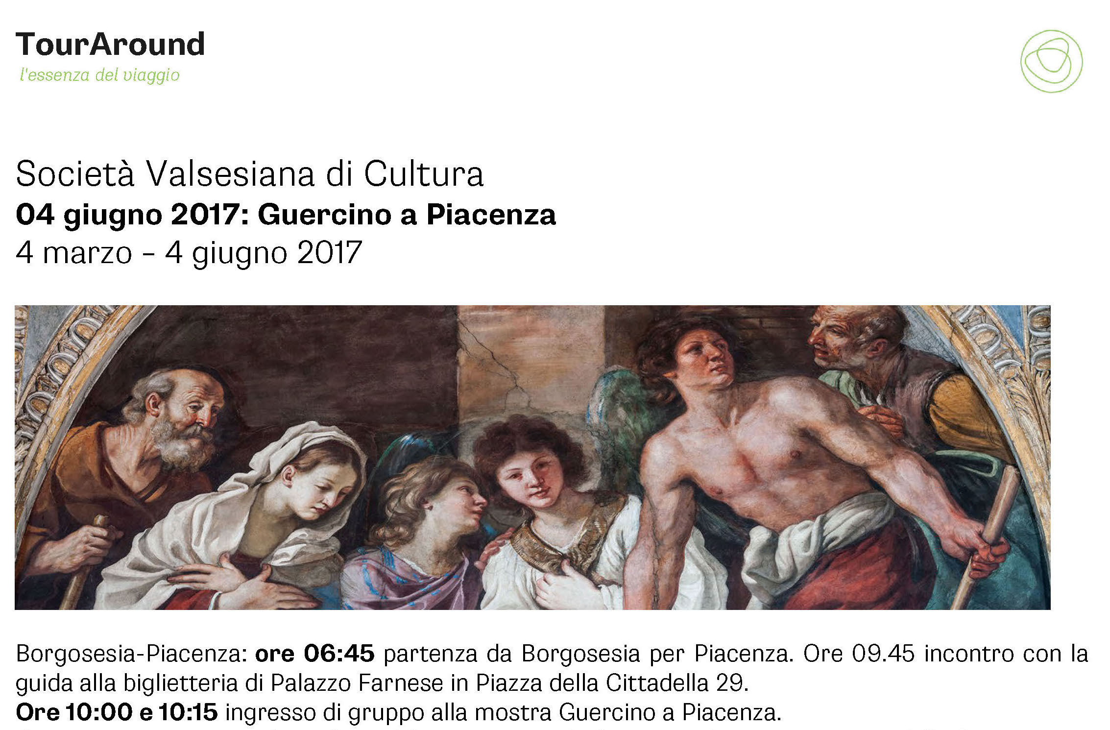 A Piacenza per la mostra del Guercino con la Società Valsesiana di Cultura