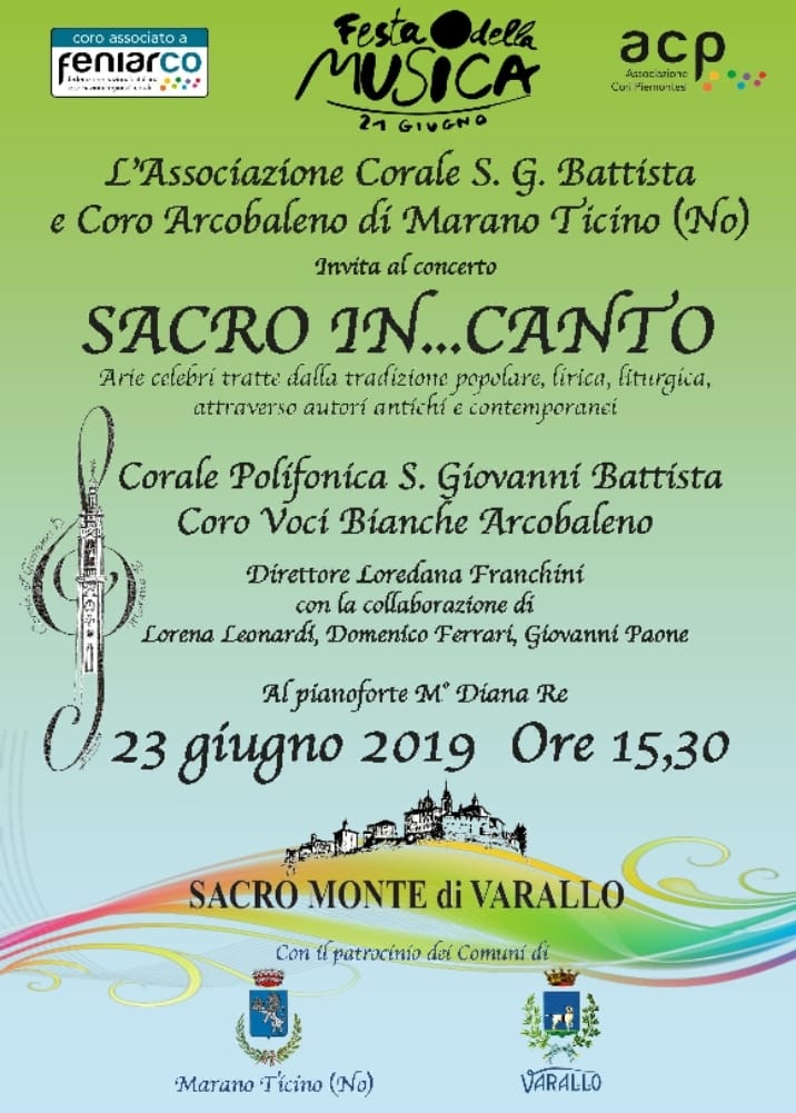 Sacro in…canto – 23 Giugno 2019