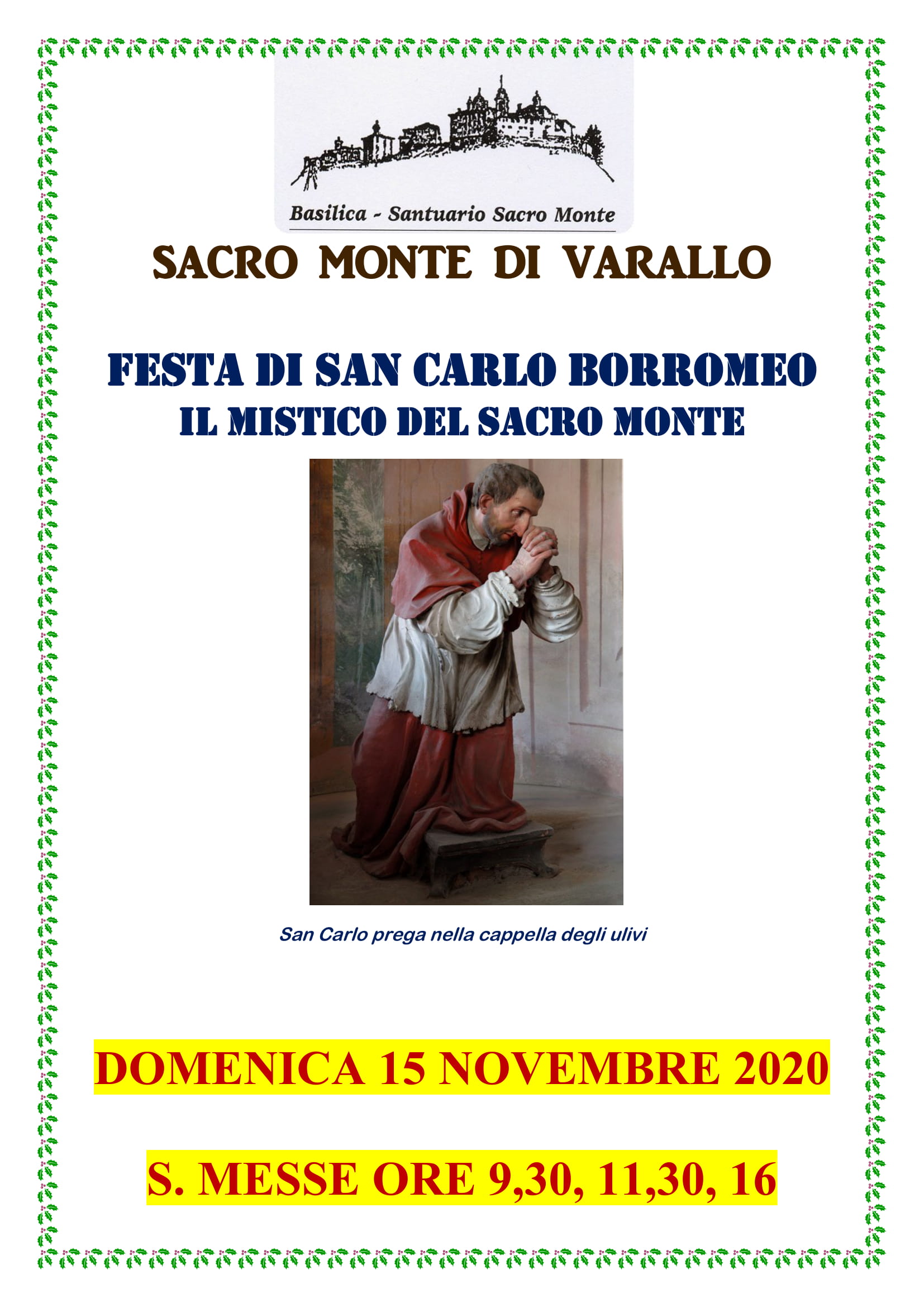 Festa di San Carlo Borromeo 2020 (Mistico del Sacro Monte)
